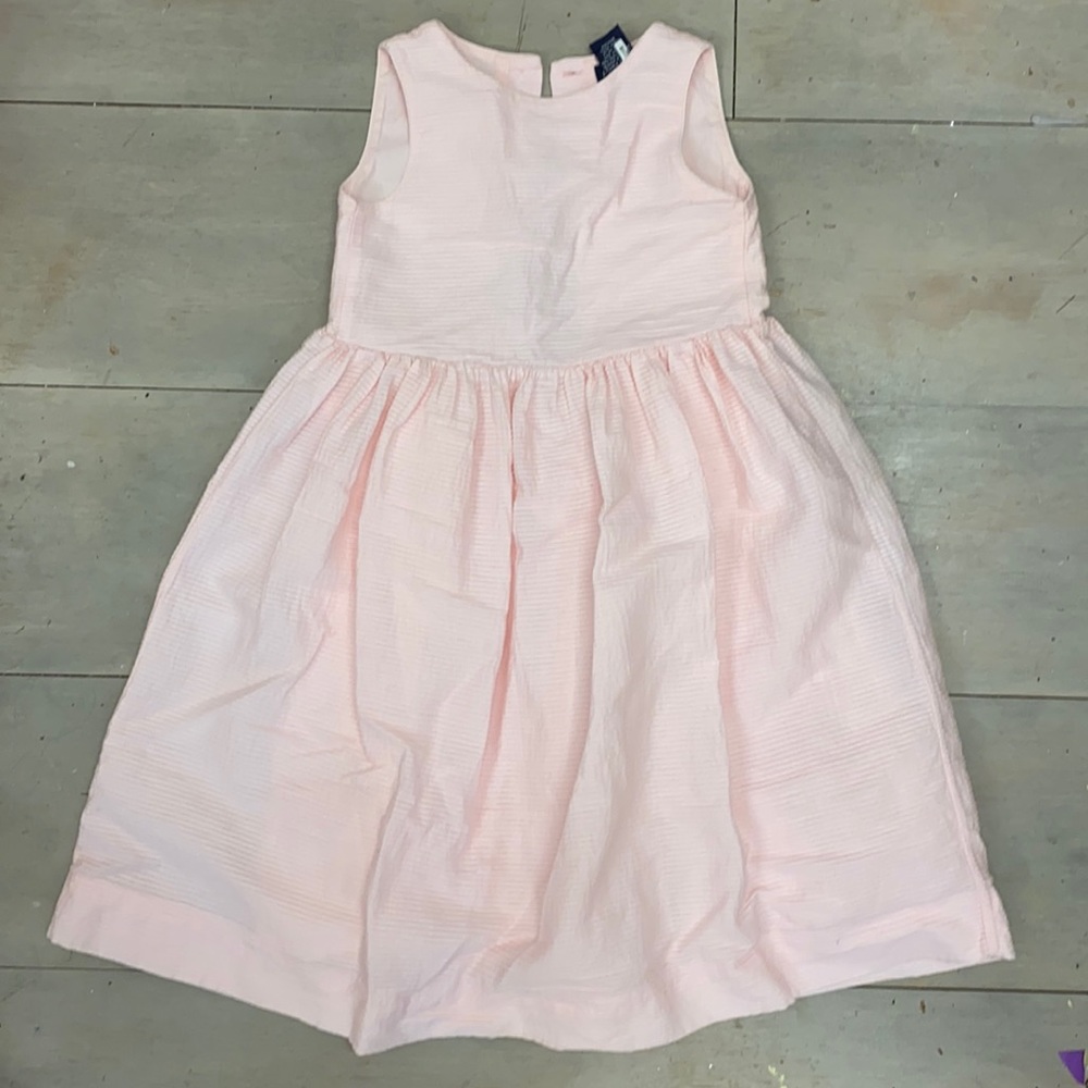 Ralph Lauren lined, cotton pink dressy dress.